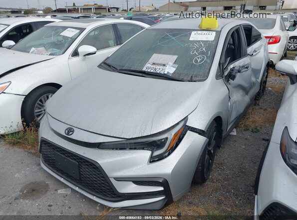5YFS4MCE0RP213450 2024 TOYOTA COROLLA Silver Առջևի ձախ երեք քառորդ տեսարան