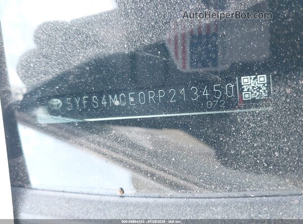 5YFS4MCE0RP213450 2024 TOYOTA COROLLA Silver Շարժիչի բաժամունքի տեսք