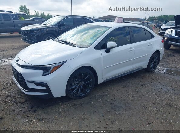5YFS4MCE0SP237298 2025 TOYOTA COROLLA White წინა მარცხენა ხედი სამი მეოთხედიდან