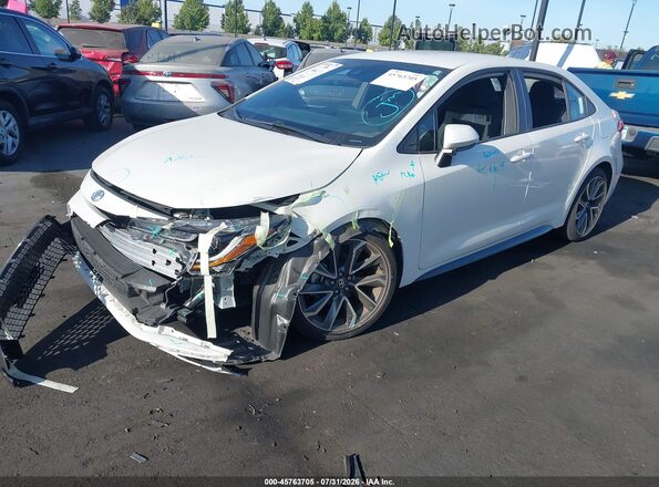5YFS4MCE1MP065852 2021 TOYOTA COROLLA White წინა მარცხენა ხედი სამი მეოთხედიდან
