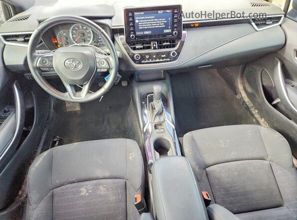 5YFS4MCE1MP067519 2021 TOYOTA COROLLA Black წინა პანელის ხედი
