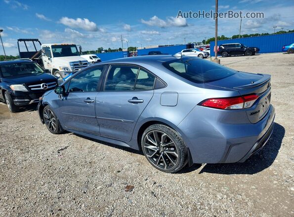 5YFS4MCE1MP095577 2021 TOYOTA COROLLA Blue Rear left