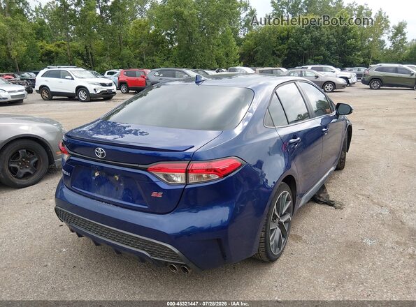 5YFS4MCE1MP096454 2021 TOYOTA COROLLA Blue Trasero derecho