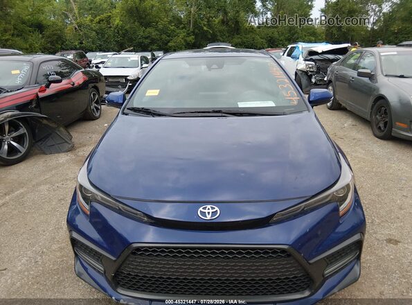 5YFS4MCE1MP096454 2021 TOYOTA COROLLA Blue Vista del cuadro de instrumentos