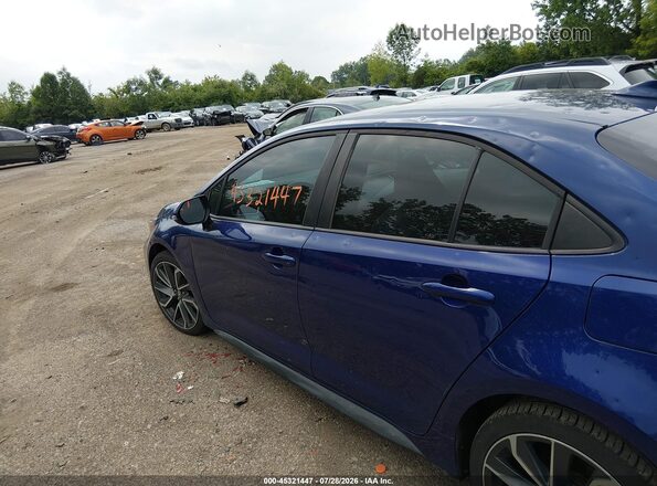 5YFS4MCE1MP096454 2021 TOYOTA COROLLA Blue Vista interior de 360 grados