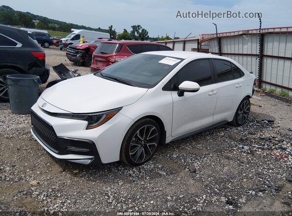 5YFS4MCE1NP125422 2022 TOYOTA COROLLA White წინა მარცხენა ხედი სამი მეოთხედიდან