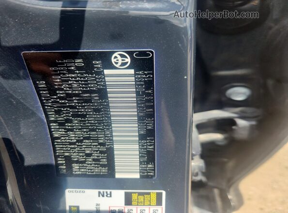 5YFS4MCE1SP222745 2025 TOYOTA COROLLA Black Вид наклейки з VIN-кодом