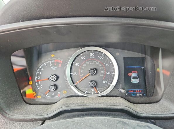 5YFS4MCE2NP121945 2022 TOYOTA COROLLA Серебряный Вид щитка приборов
