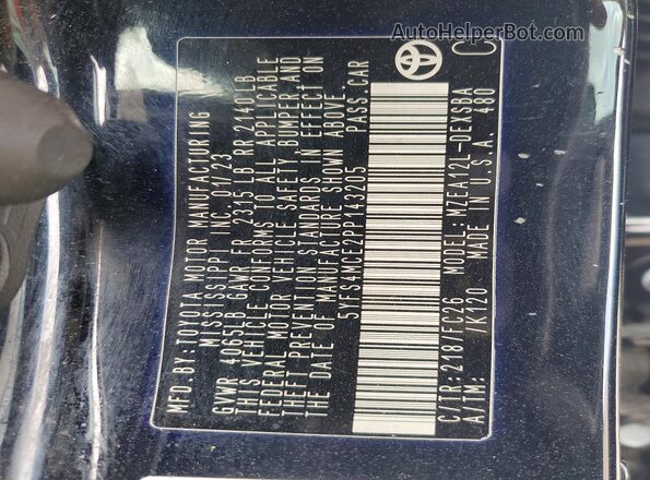 5YFS4MCE2PP143205 2023 TOYOTA COROLLA Black Панорамний вид салону 360°
