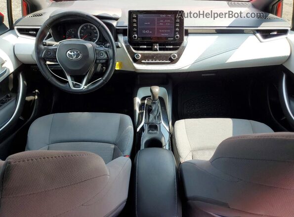 5YFS4MCE3MP090400 2021 TOYOTA COROLLA Red Вид панелі приладів