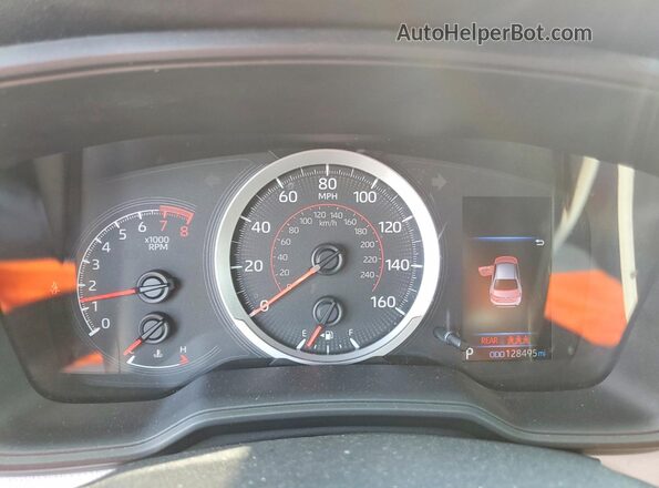 5YFS4MCE3MP090400 2021 TOYOTA COROLLA Red Вид щитка приладів