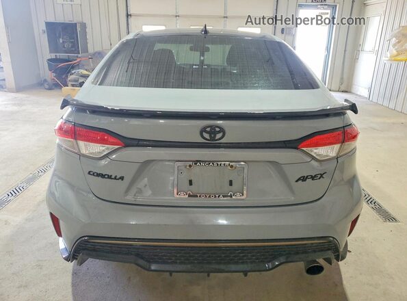 5YFS4MCE3MP091238 2021 TOYOTA COROLLA Gray უკანა ხედი