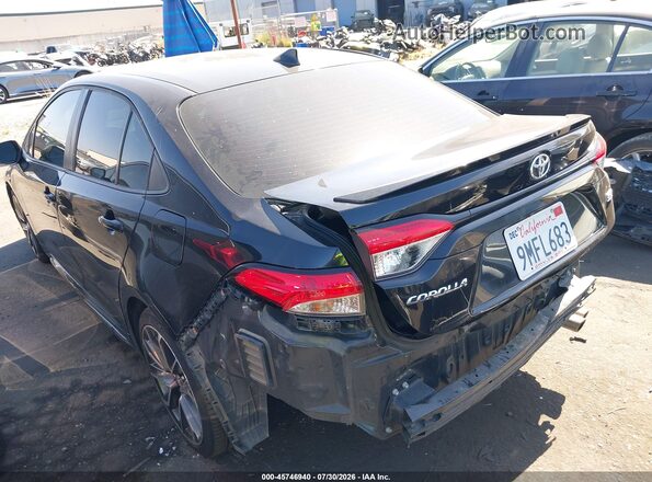 5YFS4MCE4MP067613 2021 TOYOTA COROLLA Black Задня ліва чверть