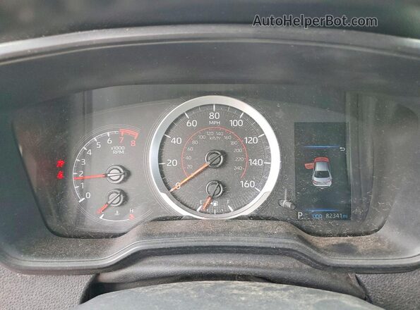 5YFS4MCE4MP077770 2021 TOYOTA COROLLA Silver Widok zestawu wskaźników