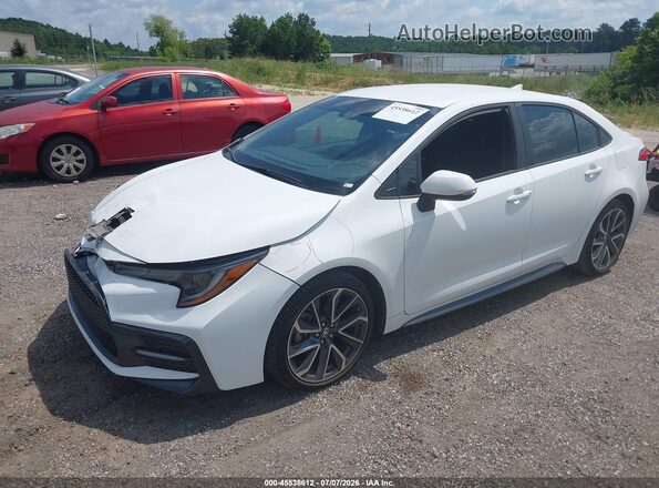 5YFS4MCE4NP133174 2022 TOYOTA COROLLA White წინა მარცხენა ხედი სამი მეოთხედიდან