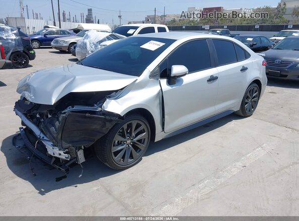 5YFS4MCE4SP234811 2025 TOYOTA COROLLA Silver Առջևի ձախ երեք քառորդ տեսարան