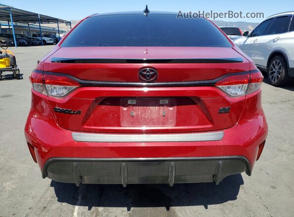 5YFS4MCE4SP250586 2025 TOYOTA COROLLA Red Հետևի տեսք