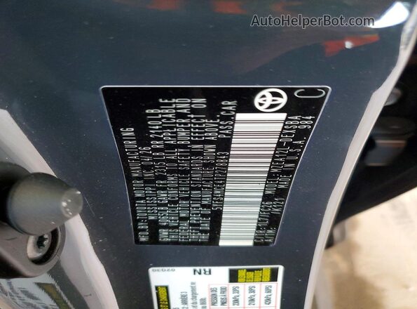 5YFS4MCE4TP278843 2026 TOYOTA COROLLA Gray VIN sticker view