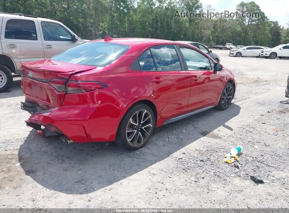 5YFS4MCE5MP069502 2021 TOYOTA COROLLA Red Trasero derecho