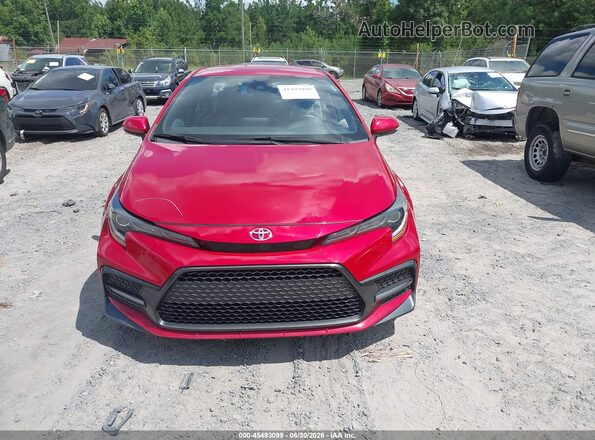 5YFS4MCE5MP069502 2021 TOYOTA COROLLA Red Vista del cuadro de instrumentos