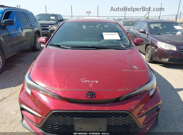 5YFS4MCE5RP188870 2024 TOYOTA COROLLA Maroon Vista del cuadro de instrumentos