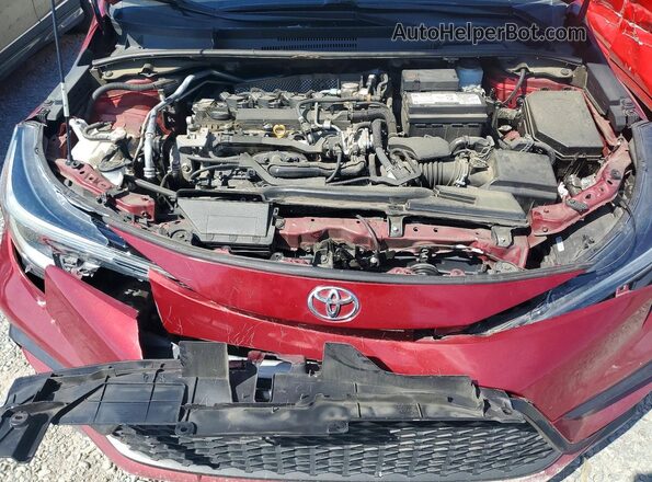 5YFS4MCE6PP141389 2023 TOYOTA COROLLA Burgundy Вид задньої частини салону