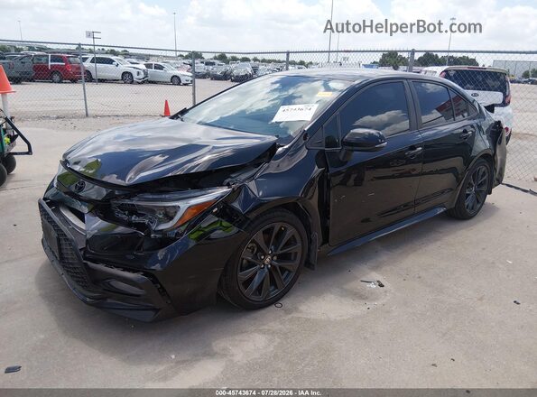 5YFS4MCE6PP146589 2023 TOYOTA COROLLA Black Vista tres cuartos delantera izquierda