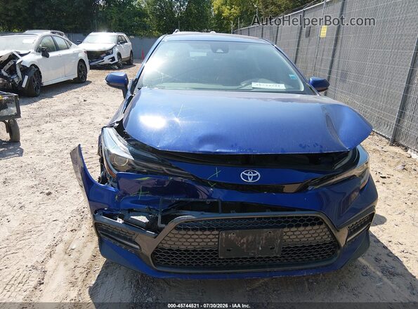 5YFS4MCE7MP067296 2021 TOYOTA COROLLA Blue Widok zestawu wskaźników
