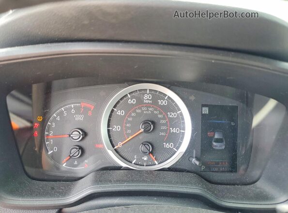 5YFS4MCE7NP111475 2022 TOYOTA COROLLA White Вид щитка приладів