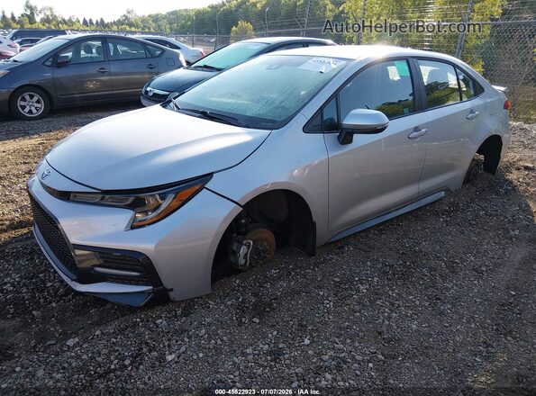 5YFS4MCE7NP127319 2022 TOYOTA COROLLA Silver Առջևի ձախ երեք քառորդ տեսարան