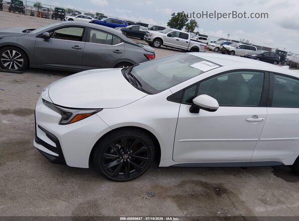 5YFS4MCE7PP158055 2023 TOYOTA COROLLA White Vista del cuadro de instrumentos
