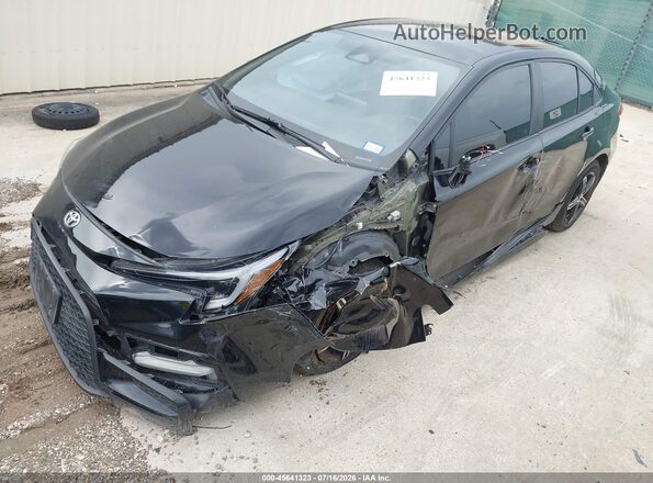 5YFS4MCE7PP161117 2023 TOYOTA COROLLA Black წინა მარცხენა ხედი სამი მეოთხედიდან