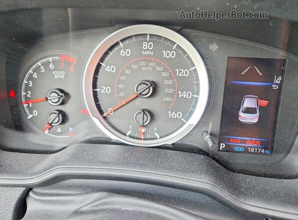 5YFS4MCE8NP137227 2022 TOYOTA COROLLA White Vista del cuadro de instrumentos