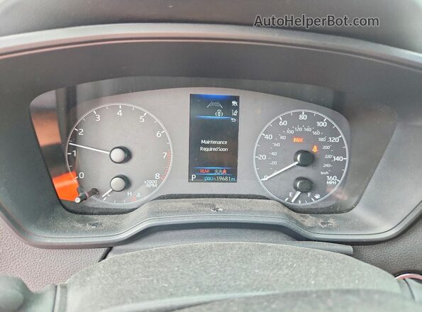 5YFS4MCE8RP172467 2024 TOYOTA COROLLA White Вид щитка приладів