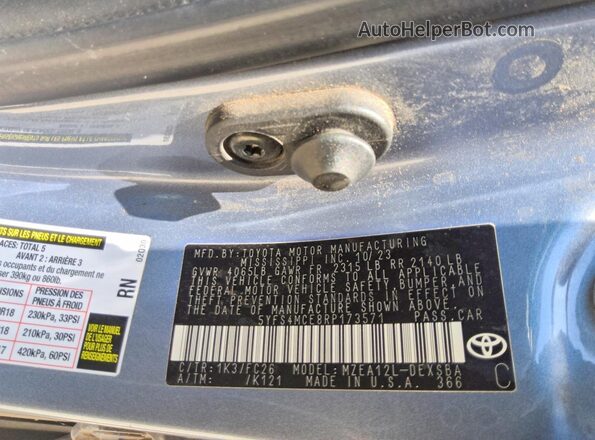 5YFS4MCE8RP173571 2024 TOYOTA COROLLA Blue Շարժիչի բաժամունքի տեսք