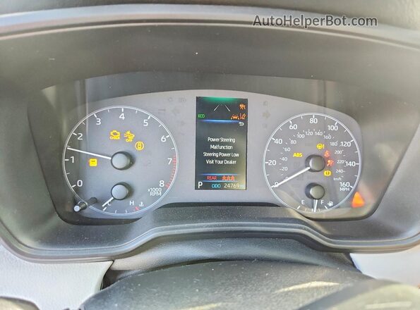 5YFS4MCE8SP232933 2025 TOYOTA COROLLA Gray Vista del cuadro de instrumentos