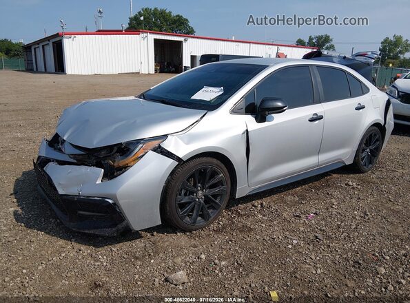 5YFS4MCE9MP072502 2021 TOYOTA COROLLA Silver Առջևի ձախ երեք քառորդ տեսարան
