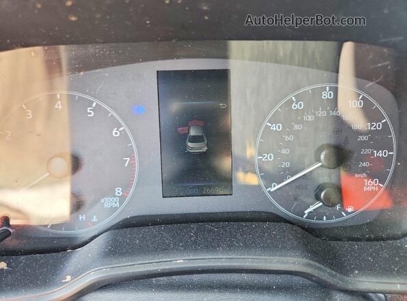 5YFS4MCE9RP208733 2024 TOYOTA COROLLA Gray Вид щитка приладів