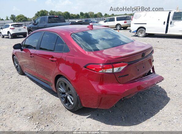 5YFS4MCE9SP233377 2025 TOYOTA COROLLA Темно-бордовый Задняя левая четверть