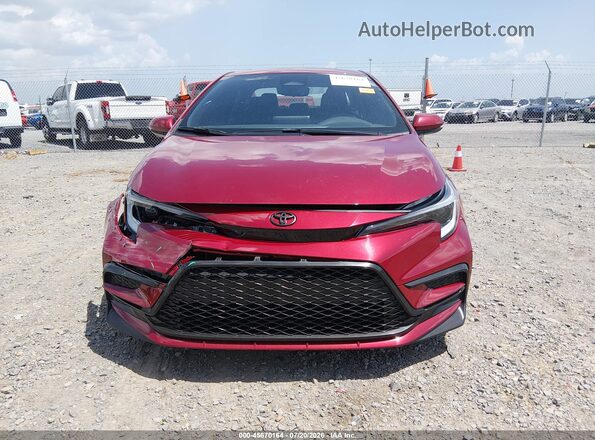 5YFS4MCE9SP233377 2025 TOYOTA COROLLA Темно-бордовый Вид щитка приборов