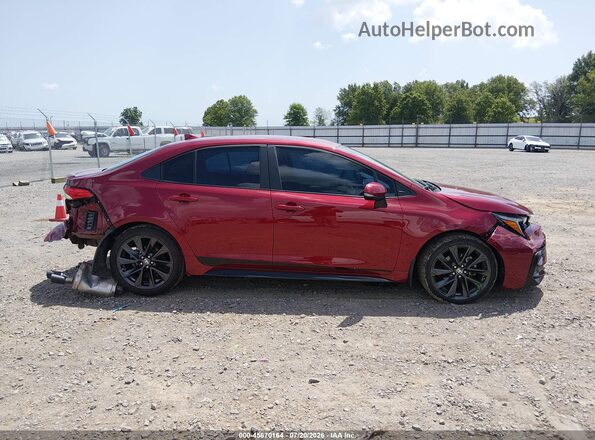 5YFS4MCE9SP233377 2025 TOYOTA COROLLA Темно-бордовый Вид задней части салона