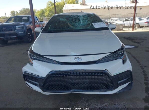5YFS4MCEXMP064828 2021 TOYOTA COROLLA White Widok zestawu wskaźników