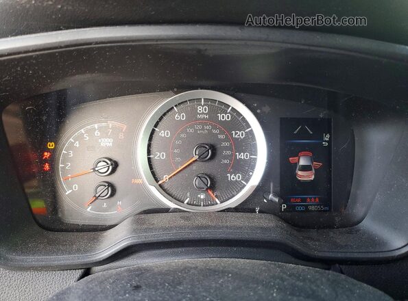 5YFS4MCEXMP065400 2021 TOYOTA COROLLA Silver ხელსაწყოთა პანელის ხედი