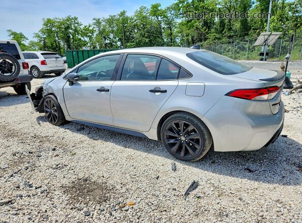 5YFS4MCEXMP072458 2021 TOYOTA COROLLA Silver Задня ліва чверть