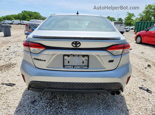 5YFS4MCEXMP072458 2021 TOYOTA COROLLA Silver Вид ззаду