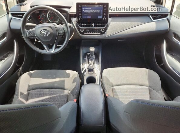 5YFS4MCEXMP072458 2021 TOYOTA COROLLA Silver Вид панелі приладів