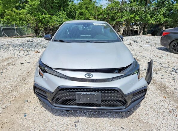 5YFS4MCEXMP072458 2021 TOYOTA COROLLA Silver Вид спереду