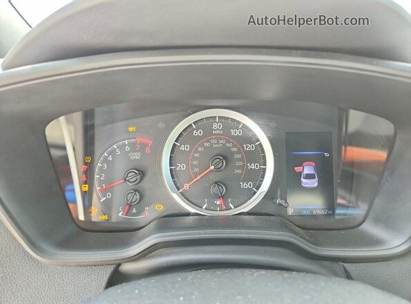 5YFS4MCEXMP072458 2021 TOYOTA COROLLA Silver Вид щитка приладів