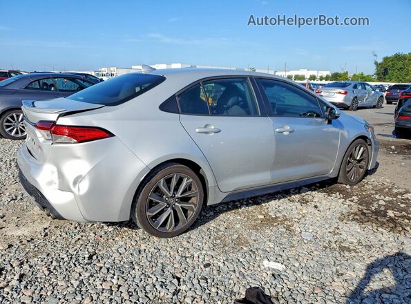 5YFS4MCEXMP081273 2021 TOYOTA COROLLA Silver Tył prawy