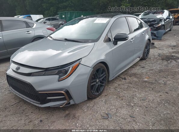 5YFS4MCEXMP088045 2021 TOYOTA COROLLA Gray Առջևի ձախ երեք քառորդ տեսարան